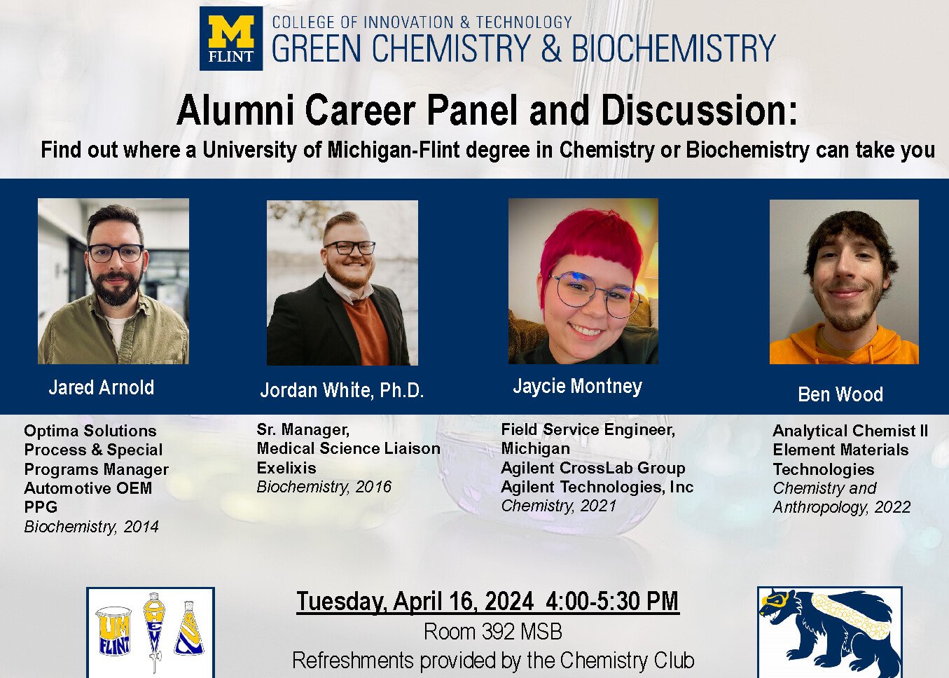 Chem/Biochem Alumni Career Panel &amp; Discussion | Events 