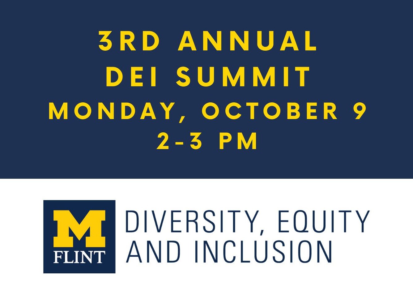 2nd Annual DEI Summit University of MichiganFlint
